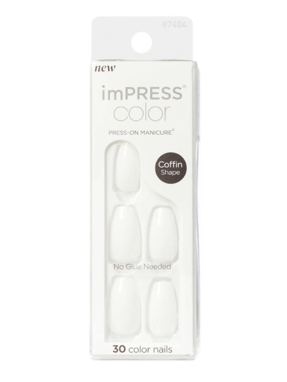 imPRESS White Press-On Manicure Set